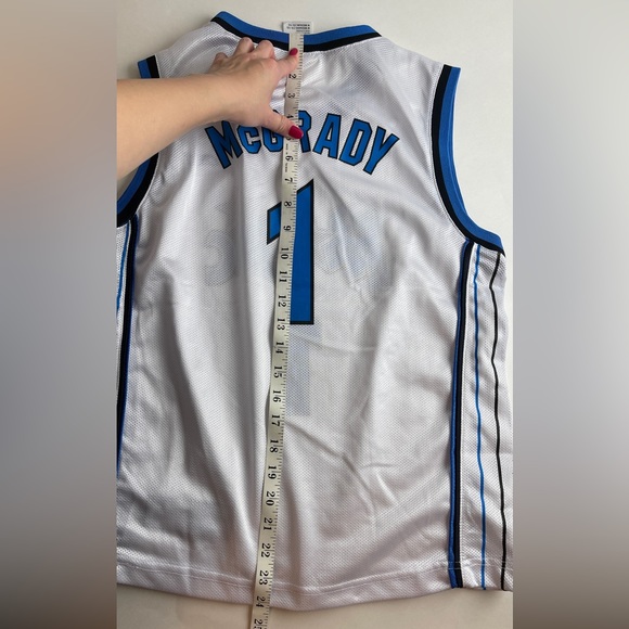 Vintage NBA REEBOK Orlando Magic Tracy McGrady White Jersey, Youth/Women - Picture 4 of 9